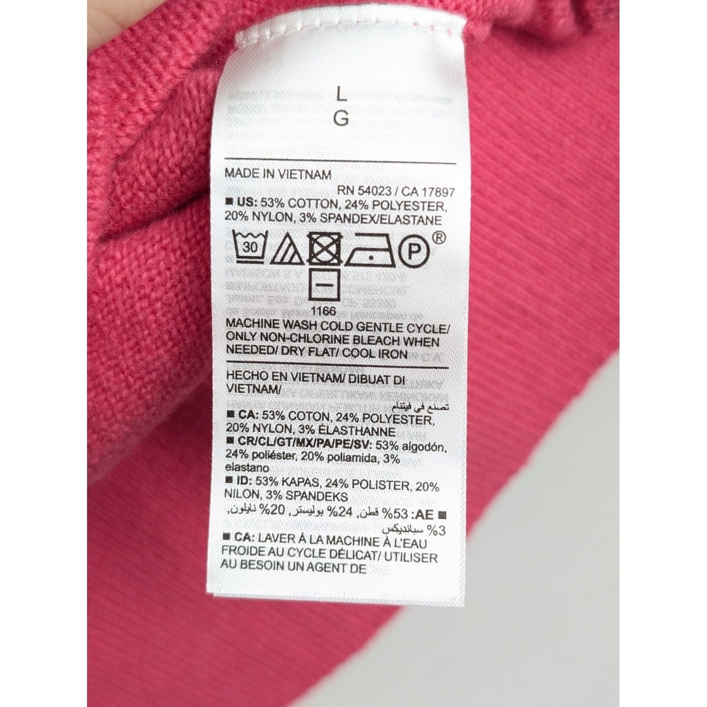Old Navy Strappy Cropped Tank Size L Hot Pink Knit Layering Coquette Barbie Girl - Picture 6 of 11